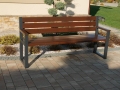 Gartenbank Holz Metall