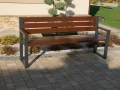 Gartenbank Holz Metall