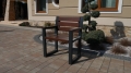 Gartenstuhl Holz-Metall Modern 4er Set Mercurius Berlin Design Stühle