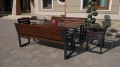Gartenmöbel Set Holz Metall
