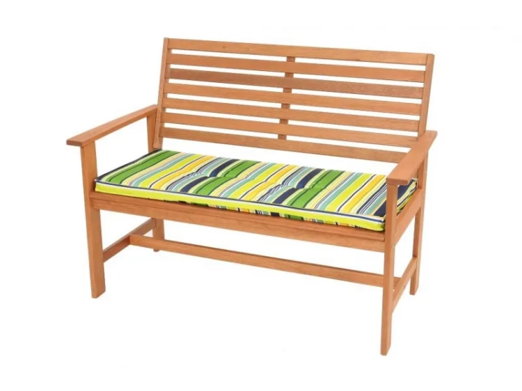 Gartenbank 2-Sitzer Holz Casablanca mit Kissen Mercurius Berlin