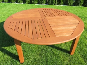 Gartentisch Holz rund COCOS 140 oder 180 cm Durchmesser 180 cm 