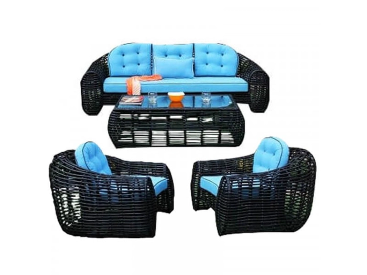 Loungegruppe BERLIN Farbe blau