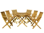 6-Sitzer Gartenmöbelset klappbar Oxford Akazienholz