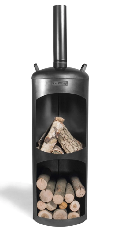 Gartenofen Faro mit Holz.