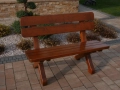 Gartenbank Holz Massiv robust wetterfest Mercurius Berlin Sitzbank Cyprys