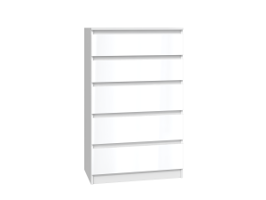 KOMMODE 5 Schubladen M5  WEISS LACKIERT FRONT