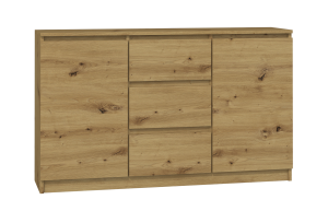 Kommode 2D3S 120 Türen Schubladen EICHE ARTISAN