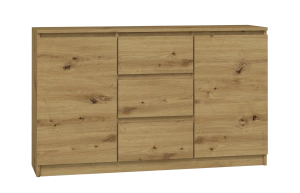 Kommode 2D3S 120 Türen Schubladen EICHE ARTISAN