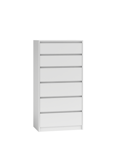 Kommode KARO K6 weiss grifflos