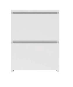 Nachttisch W2 2 Schubladen WEISS MATT