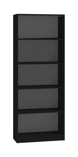 Buecherregal R60 schwarz 60 cm