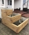 Pyramiden-Hochbeet Beton Holzbrett-Optik 128x128 abgestuft 2