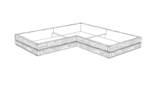 Beton Gemüsegarten "halbstamm" form 2 Typ H-27cm