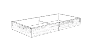 Beton Gemüsegarten "Travertin"  form  1 Typ H-29 cm