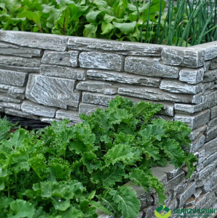 Hochbeet Beton Stein Form 4 60 cm Steinoptik 2