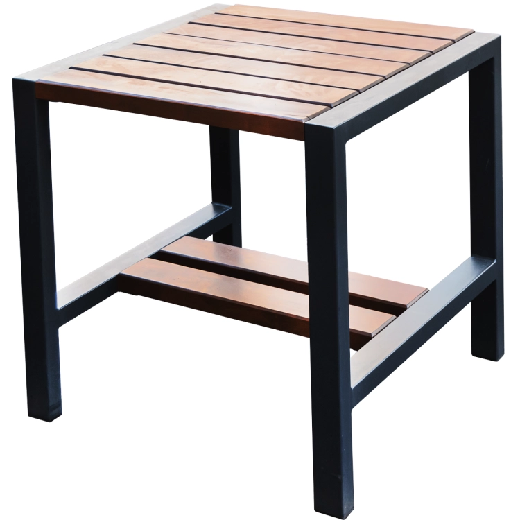 Massiver Terrassentisch aus Beton – minimalistische Gartengestaltung.