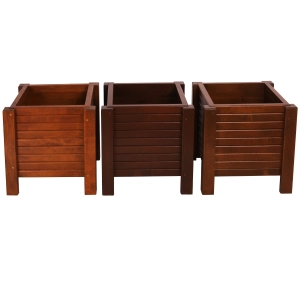 Blumentopf Holz Modern  