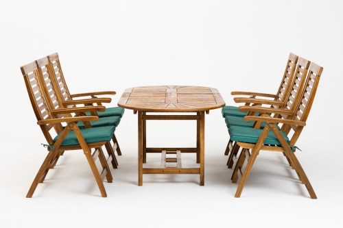 Kompaktes Gartenmöbel Set Marsylia klein für 6 Personen Mercurius Berlin