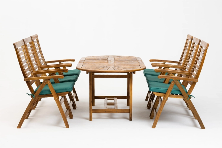 Kompaktes Gartenmöbel Set Marsylia klein für 6 Personen Mercurius Berlin