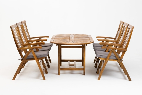 Kompaktes Gartenmöbel Set Marsylia klein für 6 Personen Mercurius Berlin