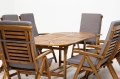 Großer Gartentisch Marsylia 8 Massivholz Detail