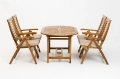 Gartenmöbel Set Marsylia 4 Personen Metall Holz Berlin