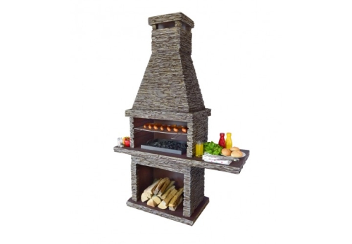 Gartenkamin Betongrill massiv Berlin – Wetterfester Steingrill