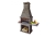 Gartenkamin Betongrill massiv Berlin – Wetterfester Steingrill