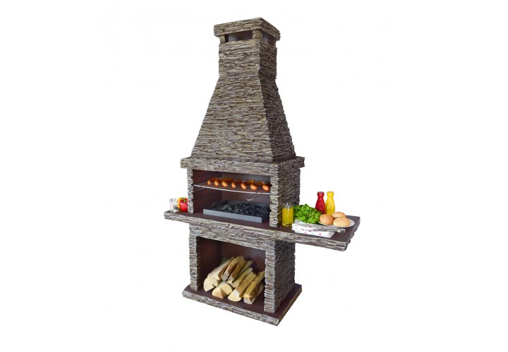 Gartenkamin Betongrill massiv Berlin – Wetterfester Steingrill