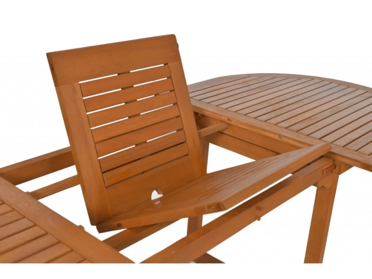 Gartentisch Toledo oval ausziehbar Eukalyptusholz 8 Personen 5