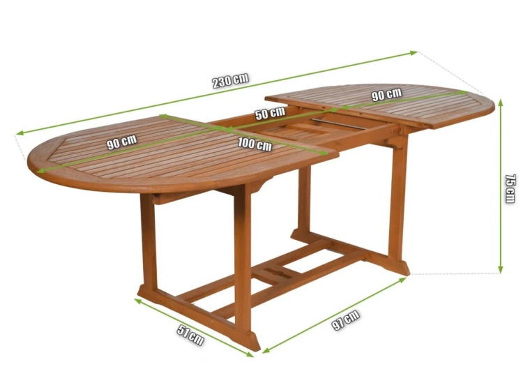 Gartentisch 8 Personen oval und ausziehbar Toledo (2).webp