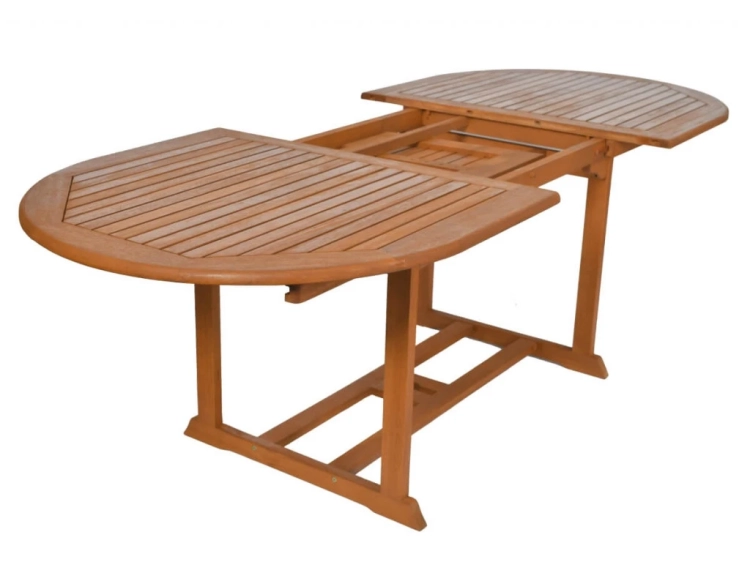 Gartentisch Toledo oval ausziehbar Eukalyptusholz 8 Personen 22