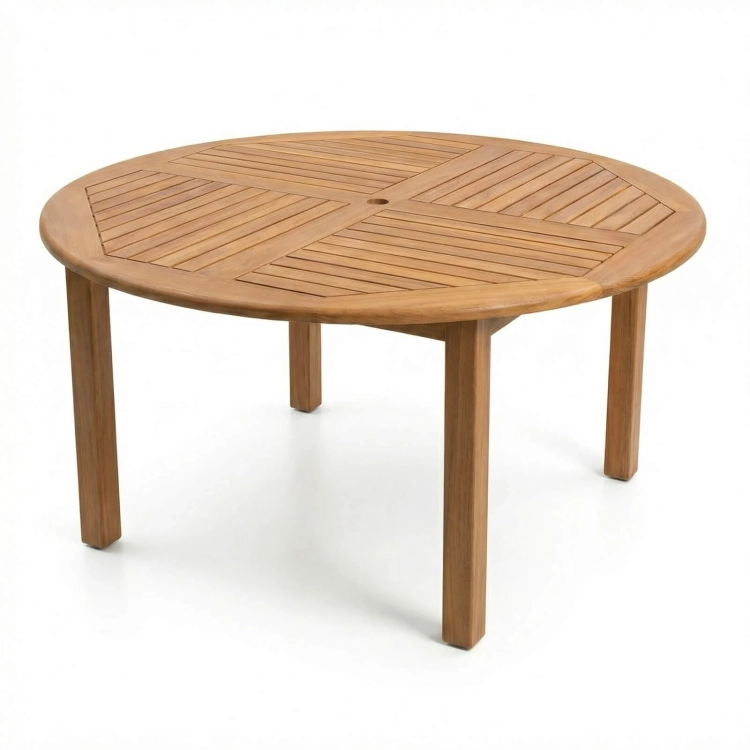 Gartentisch Holz rund COCOS 140 oder 180 cm Durchmesser 140 cm (1).webp