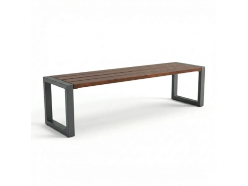 Gartenbank modern ohne Arm- und Rückenlehne.webp