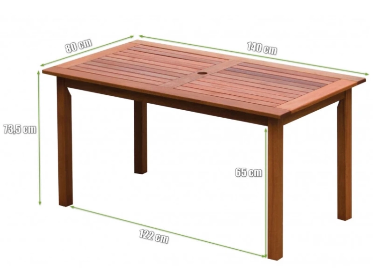 Holztisch für Terrasse