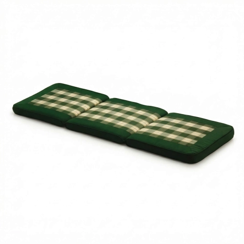 Bankauflage PREMIUM 151 cm wasserabweisend robust grün kariert.webp