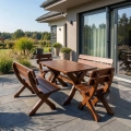 Gartenmöbel Set günstig Erlenholz für 6 Personen Exklusiv berlin.webp