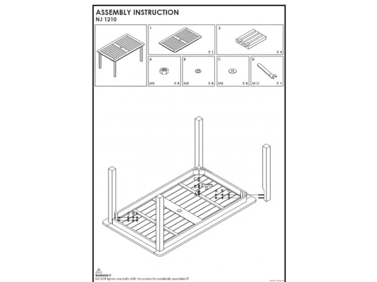 Terrassenset Installation