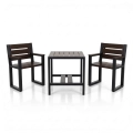 Luxus Gartenmöbel-Set Commodus (2-Sitzer) mit Armlehnen – Mercurius Berlin  Erlenholz Premium.webp