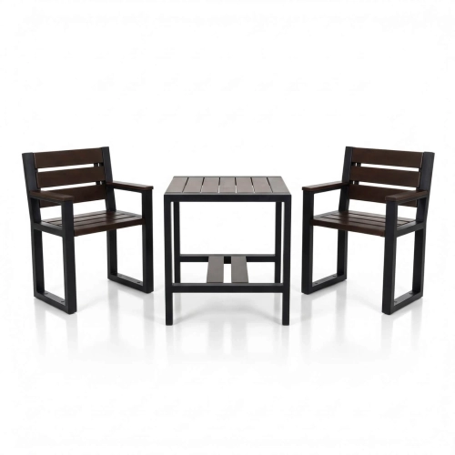 Luxus Gartenmöbel-Set Commodus (2-Sitzer) mit Armlehnen – Mercurius Berlin  Erlenholz Premium.webp