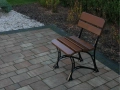Gartenstuhl ohne Armlehne Alu Holz Royal Farbe Kirsche garten.webp