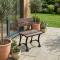 Gartenstuhl ohne Armlehne Alu Holz Royal Farbe Kirsche merciurius.webp