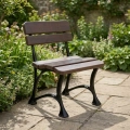 Gartenstuhl ohne Armlehne Alu Holz Royal Farbe Kirsche mercurius berlin.webp