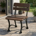 Gartenstuhl ohne Armlehne Alu Holz Royal Farbe Kirsche stuhl.webp