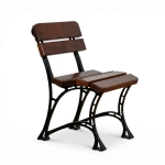 Gartenstuhl ohne Armlehne Alu Holz Royal Farbe Kirsche 