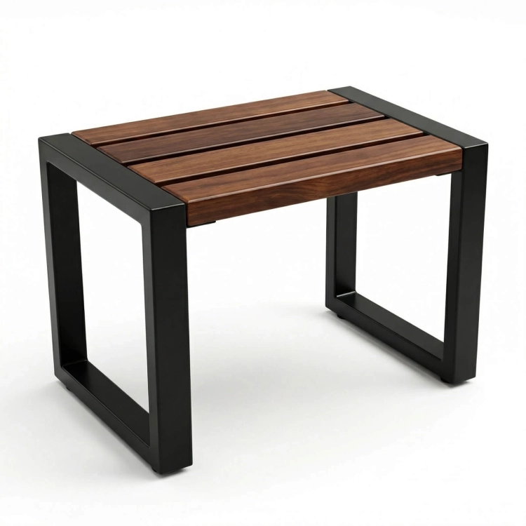 Gartenhocker modern Erlenholz – Zeitloses Design und natürliche Stabilität.webp