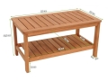 Maßen von Gartentisch Set