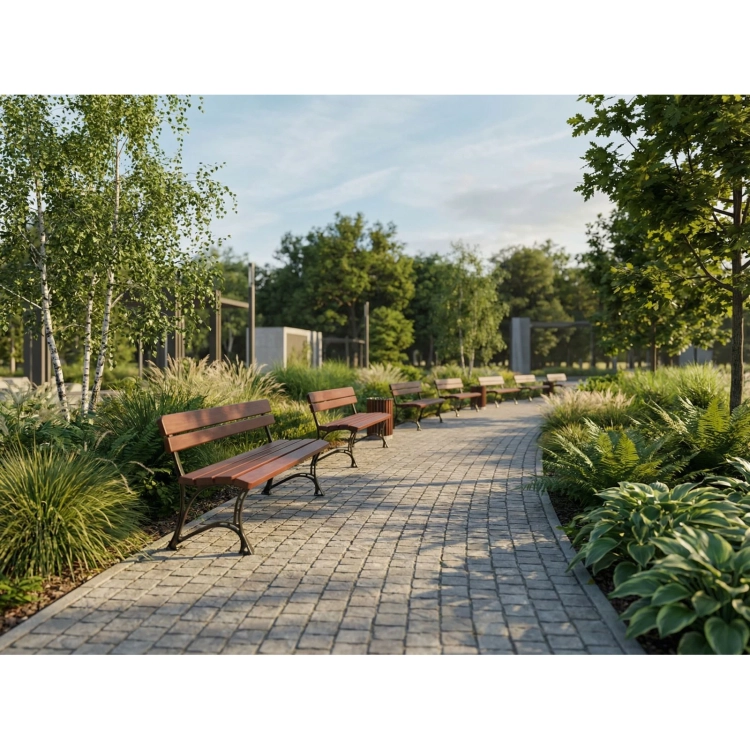 Gartenbank wetterfest Royal ohne Armlehne berlin mercurius garten.webp