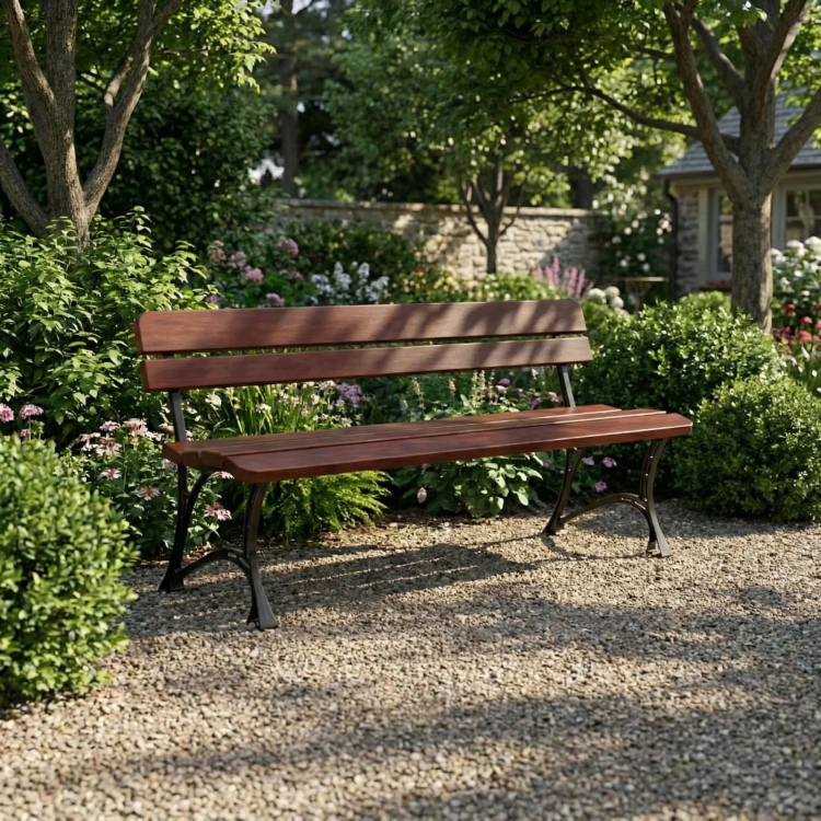 Gartenbank wetterfest Royal ohne Armlehne berlin mercurius.webp